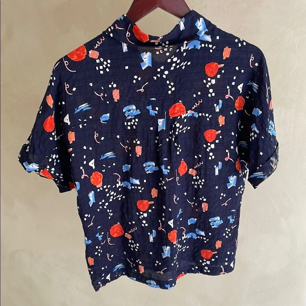 Colorful Abstract Print Shirt - Picture 2 of 3